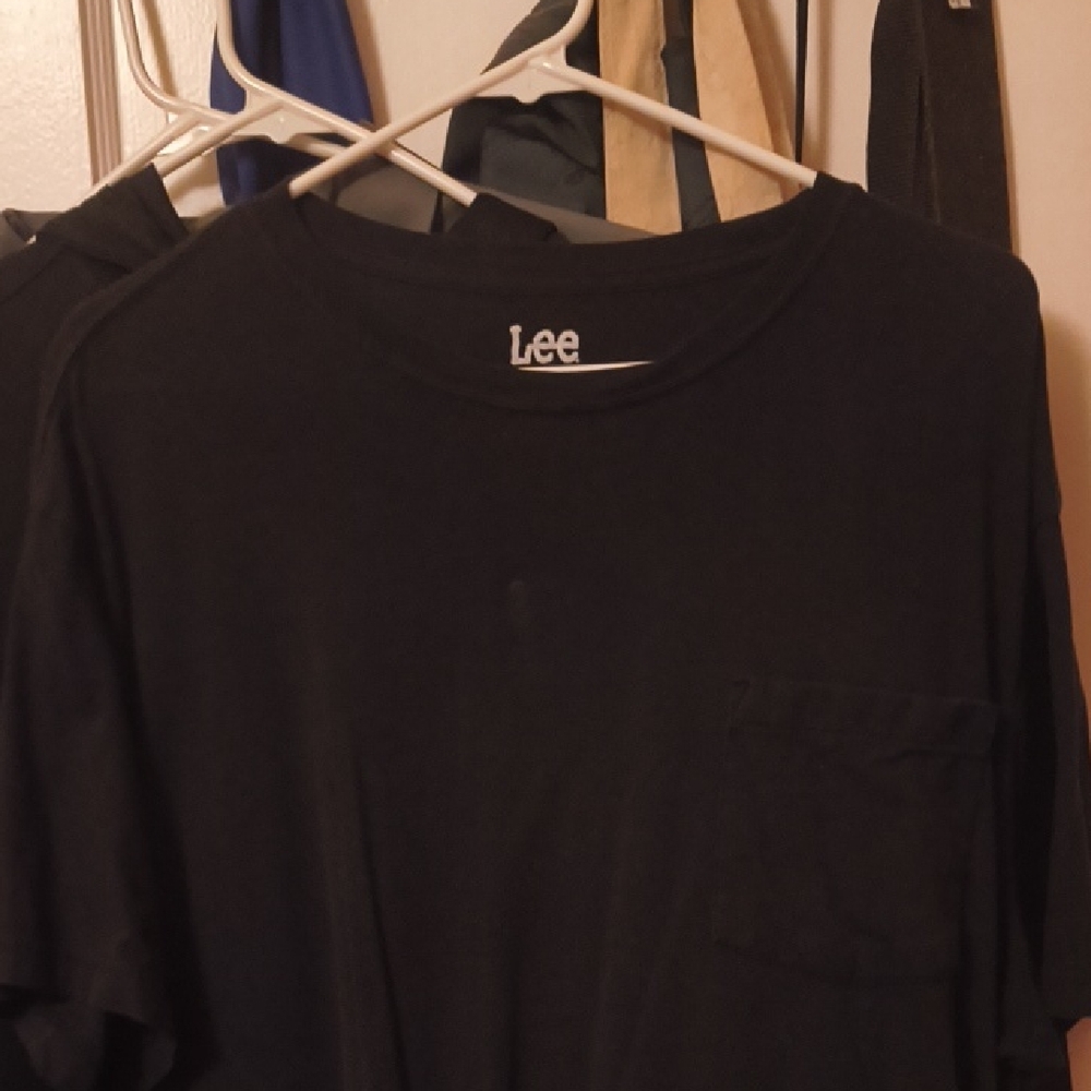 Lee Black Short Sleeve Tee Casual Shirt